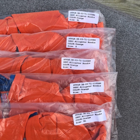 NWT! - CHRISTINE & TAYLOR Alligator GATORS Zip-Up Hoodie Sweatshirt - Picture 8 of 8